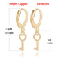 Jewelry ins multi-element red cherry hexagram love earrings female earrings high-end niche