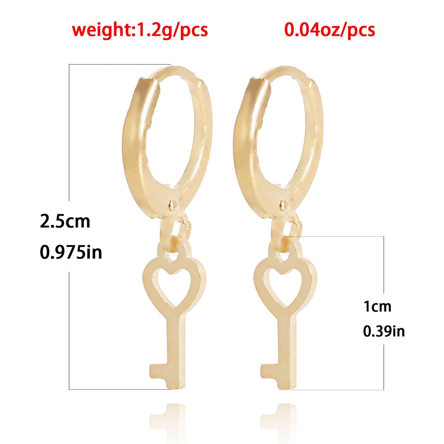 Jewelry ins multi-element red cherry hexagram love earrings female earrings high-end niche