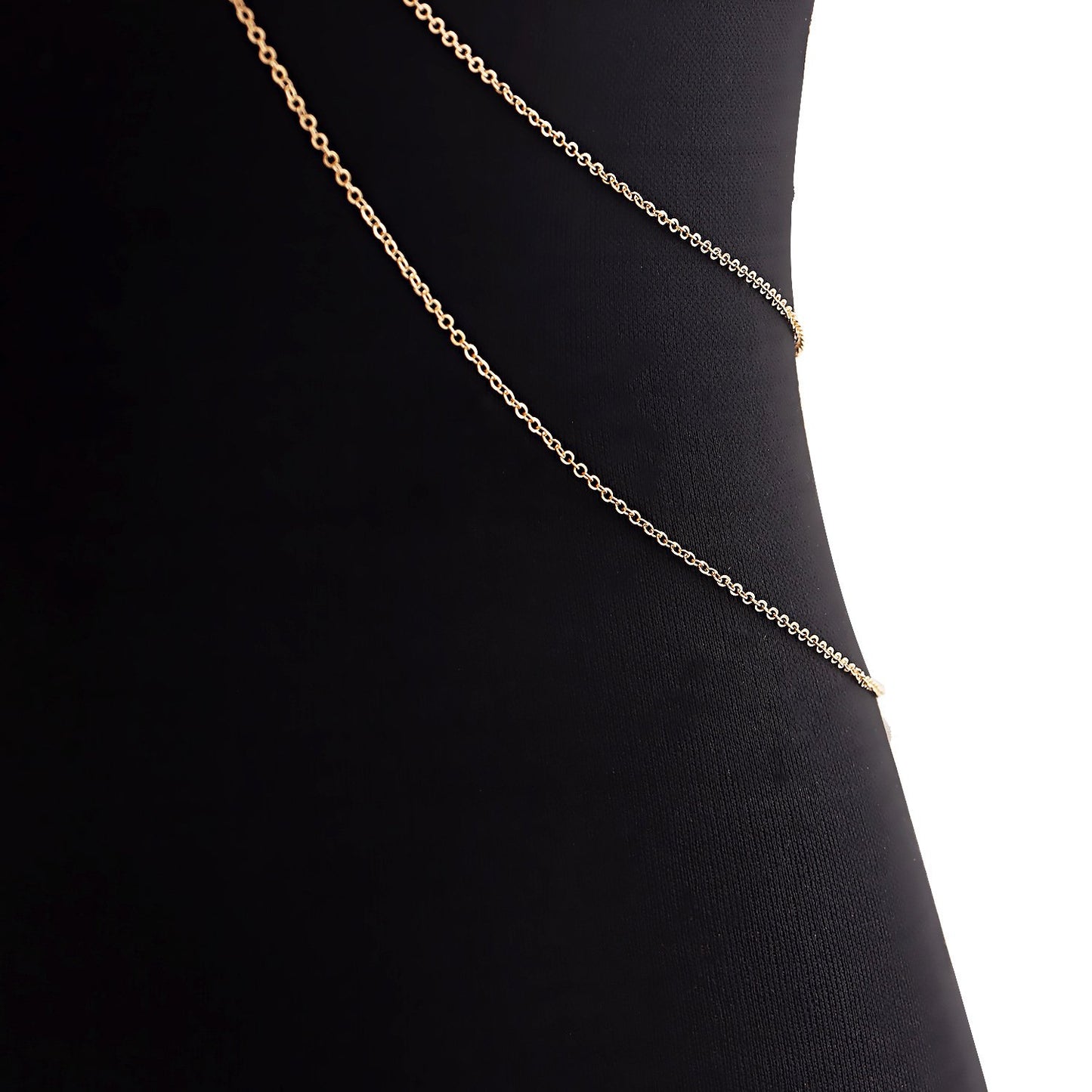 Jewelry ins exaggerated turquoise tassel chain summer body chain beach sexy metal hanging neck chest