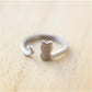 Explosive jewelry adjustable cute cat kitten ring ring meow star opening first jewelry