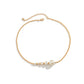 Jewelry simple niche imitation pearl necklace female all-match geometric arrangement beaded pendant necklace