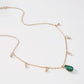 N9814 Exquisite Temperament Necklace Literary Simple Retro Necklace Ladies Elegant Diamond Necklace Female