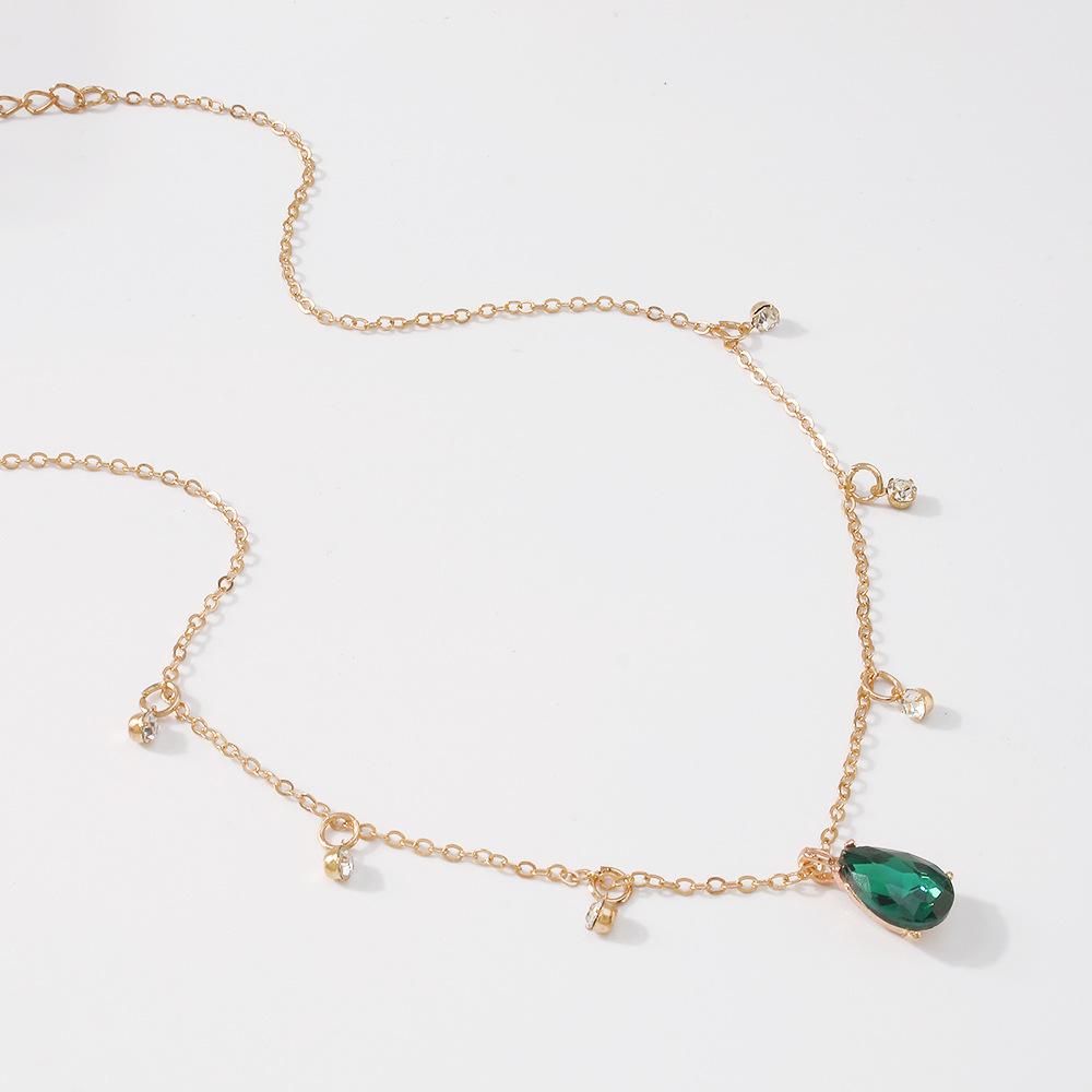 N9814 Exquisite Temperament Necklace Literary Simple Retro Necklace Ladies Elegant Diamond Necklace Female