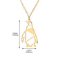 Explosive jewelry hollow penguin necklace female cute cute little penguin pendant clavicle chain