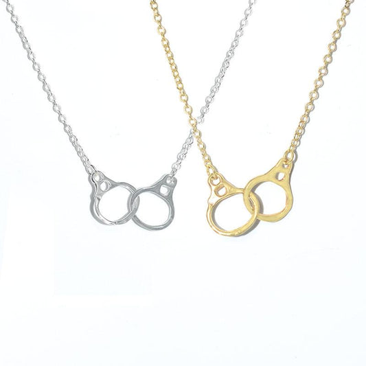 Necklace Handcuff Necklace Neck Jewelry Gold Silver