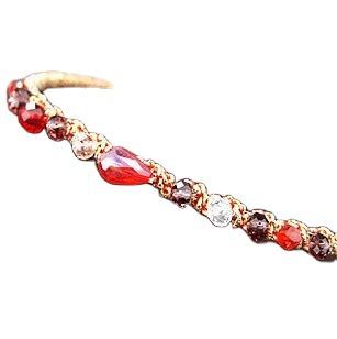 Crystal gravel headband women's hair accessories fashion temperament colorful super flash hair card irregular crystal headband