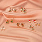 Christmas jewelry creative Christmas tree earrings simple snowman bell earrings female festive holiday accessories