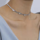 Jewelry Simple Flat Chain Necklace Clavicle Chain Temperament Diamond Butterfly Necklace Choker
