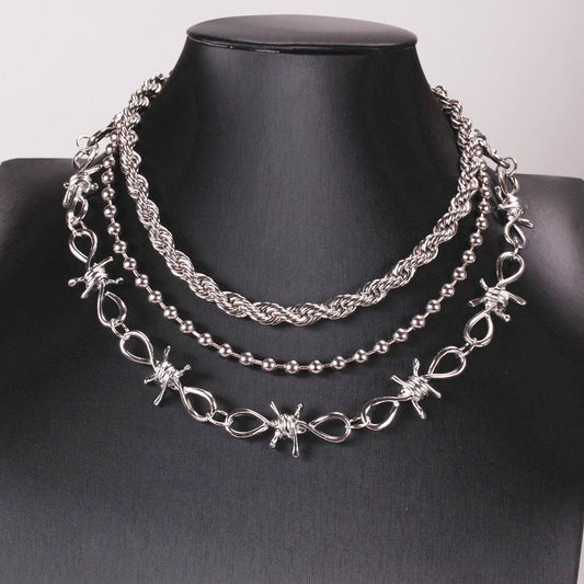 Jewelry Personality Geometric Butterfly Pendant Necklace Women's Popular Butterfly Diamond Set Necklace