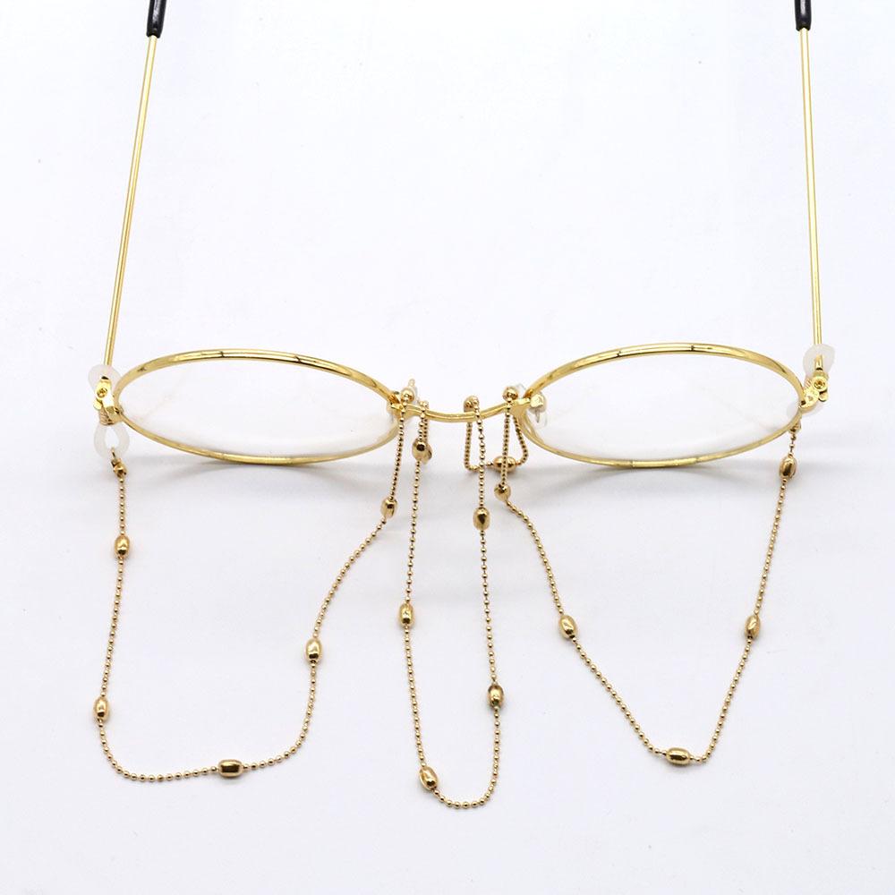 Metal glasses chain net red metal sausage chain mask hanging chain anti-lost non-slip glasses chain