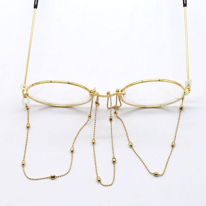 Metal glasses chain net red metal sausage chain mask hanging chain anti-lost non-slip glasses chain