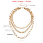 Jewelry Retro Multi-layer Paper Clip Bamboo Clavicle Chain Necklace Female Trend Female Necklace