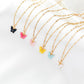 Fashion Explosion Acrylic Butterfly Earrings Necklace Set 2 Pieces Set Jewelry