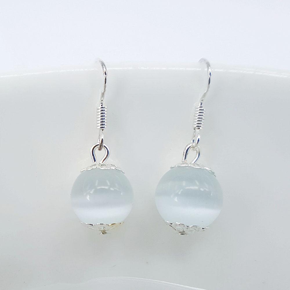 Ze Tian Ji Mo Yu Opal Ancient Earrings Retro Palace Hanfu Earrings Net Red Explosive Jewelry Stall
