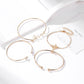 Jewelry Set Letter LOVE Geometric Knotted Bracelet Bracelet Combination Four-piece Set