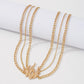 N9486 Jewelry Metal Texture Simple Flame Necklace Fashion Retro Creative Necklace Female