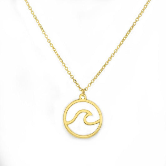 Jewelry Geometric Lightning Wave Necklace Female Pendant Clavicle Chain