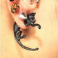 Long tail leopard cat animal earrings fashion creative piercing earrings jewelry