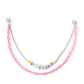 Pearl Chain Metal Chain Double Chain Accessories Shoulder Straps Chain Alphabet Dice Accessories Messenger Shoulder Bags