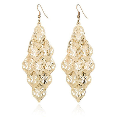 Fashion meets rainy season electroplated leaf earrings clothing accessories earrings earrings