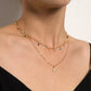 Jewelry Fashion Retro Daisy Pendant Simple Personality Women's Diamond Necklace Clavicle Chain