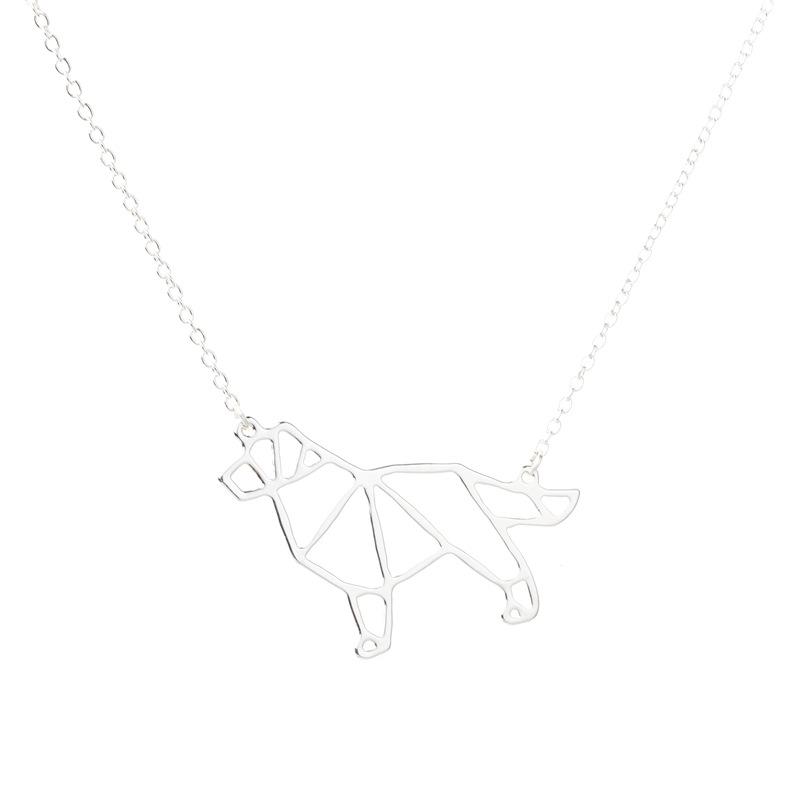 Pop Animal Trinkets Personality Alloy Cute Dog Hound Necklace