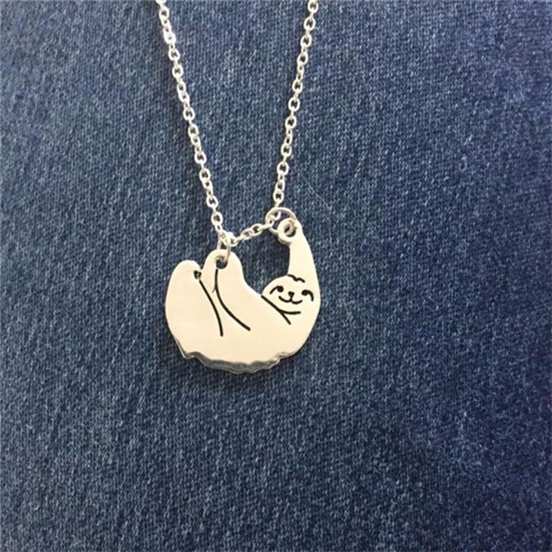 Jewelry Cute Personality Sloth Necklace Little Lazy Delicate Clavicle Chain