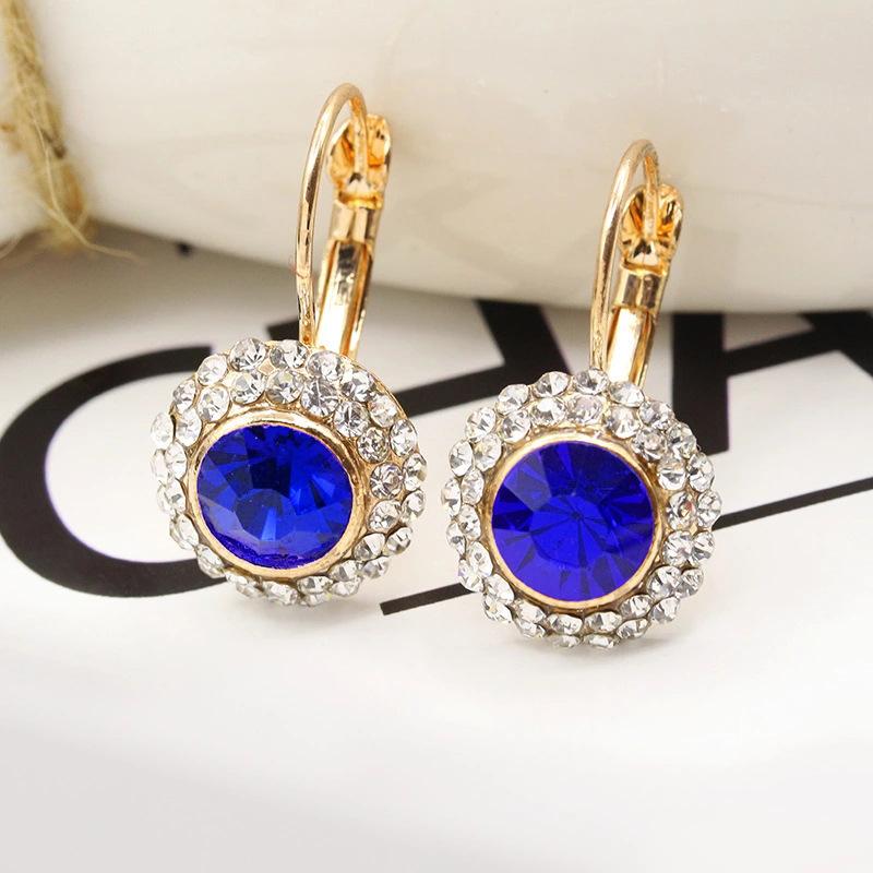 Jewelry Classic Moon River Earrings Diamond Round Versatile Earrings