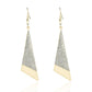 Simple and versatile women's long triangle frosted earrings casual earrings direct supply