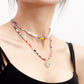 Jewelry Bohemian color rice beads glass flower love lock pendant necklace female necklace