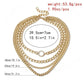 Jewelry Exaggerated Punk Trend Multilayer Necklace Fashion Diamond Circle Thick Aluminum Chain Necklace Female