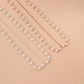 Ornament Mori simple and beautiful all-match handmade beaded pearl head chain headband hair accessories