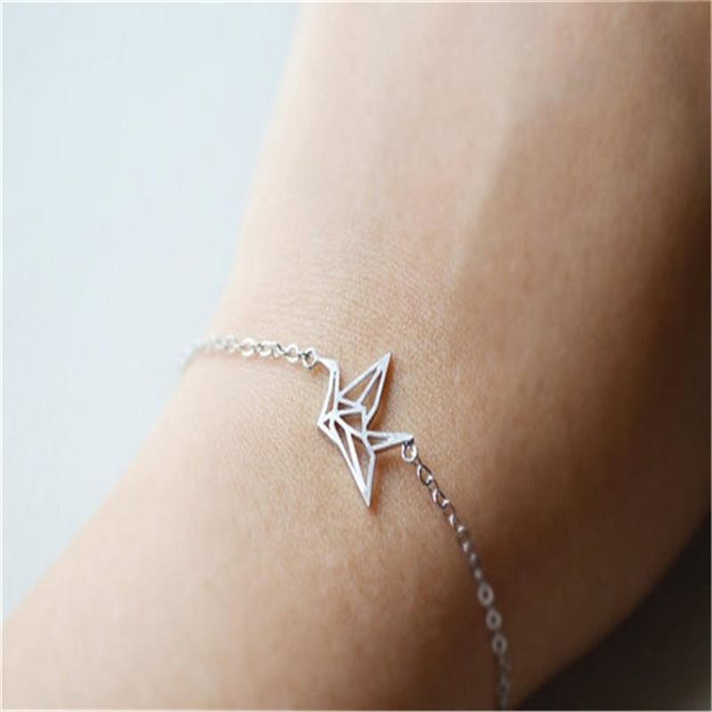 Personality Fashion Lucky Thousand Paper Crane Small Animal Bracelet Bracelet Jewelry