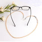 Glasses chain mask hanging chain peach heart imitation pearl trend jewelry decoration non-slip chain