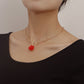 Jewelry Rose French Fresh and Sweet Pendant Necklace Sweater Chain Fashion Niche Design Necklace