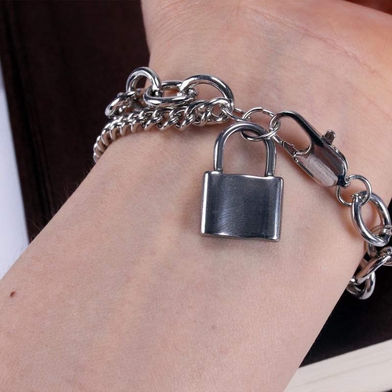 Steel Diablo Korean Net Bracelet Imprisonment Day Chain Bounce Di Titanium Bracelet Couple Black Love Cool Hip Hop