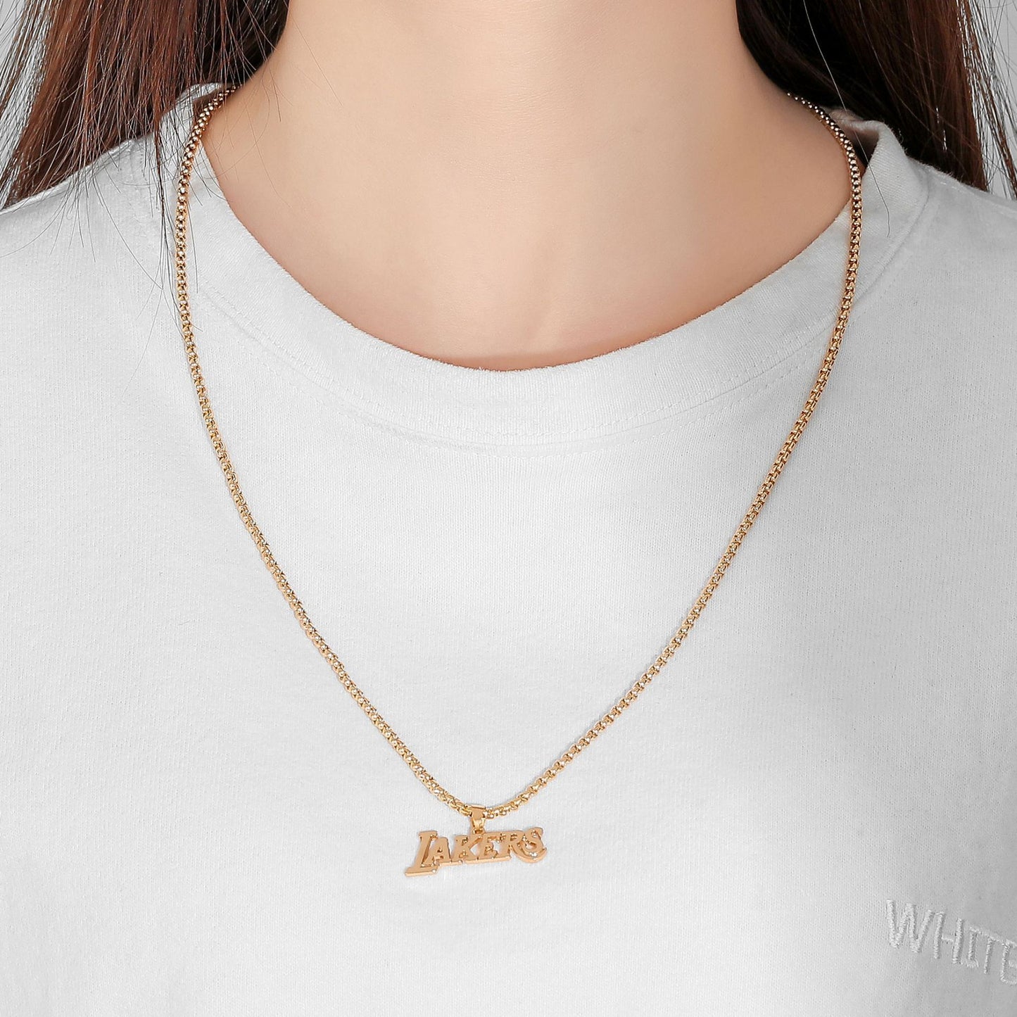 Black Mamba Kobe Bryant NBA Lakers logo LAKERS No. 24 commemorative pendant necklace male