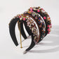 F258 Exaggerated Fashion Baroque Headband Luxury Sponge Palace Hair Accessories Personalized Geometric Diamond Headband