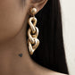 Jewelry exaggerated hip-hop trend special-shaped ring earrings niche cold alloy retro earrings