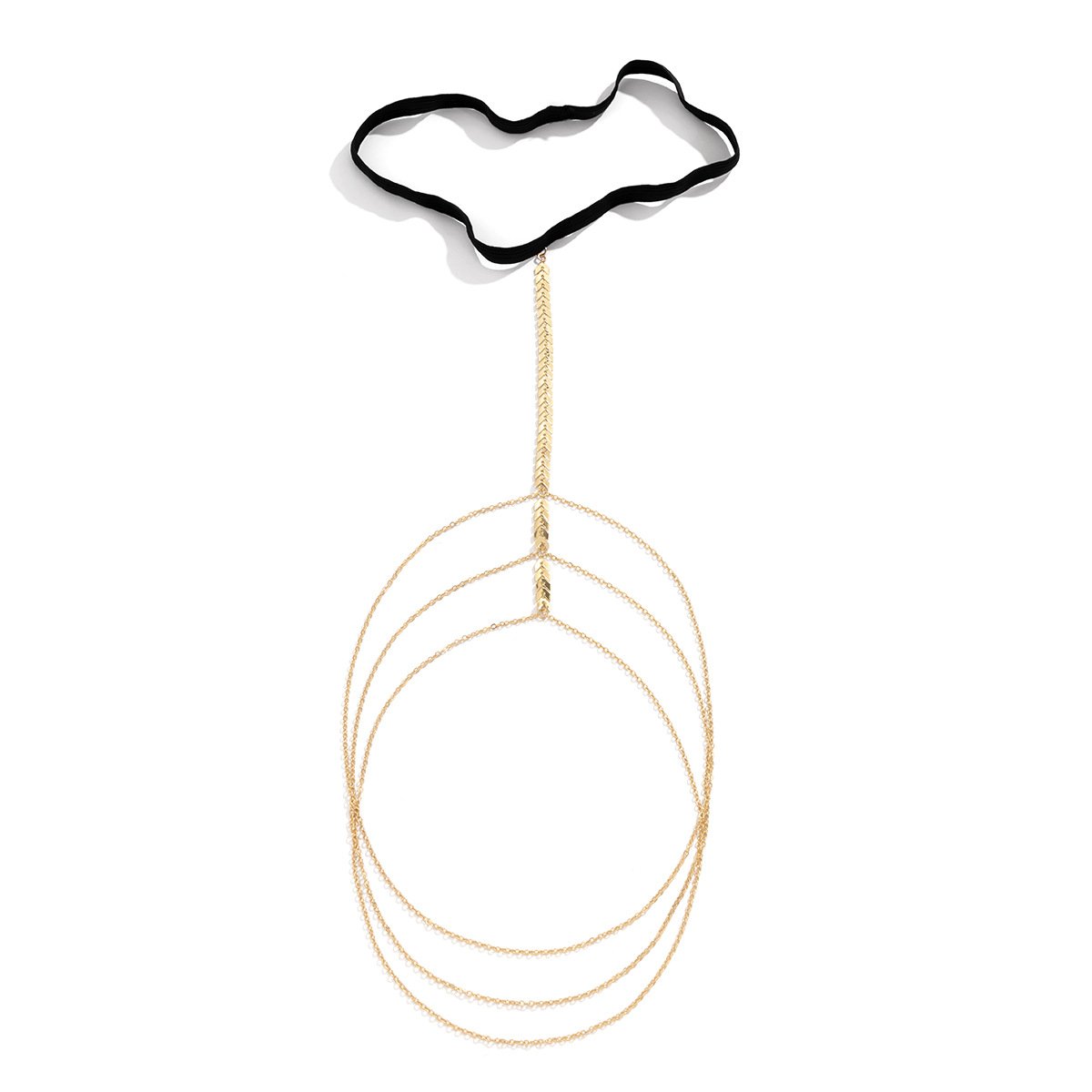 Jewelry Simple Elastic Night Foot Decoration Sexy Aircraft Chain Tassel Multi-Layer Thigh Chain Female