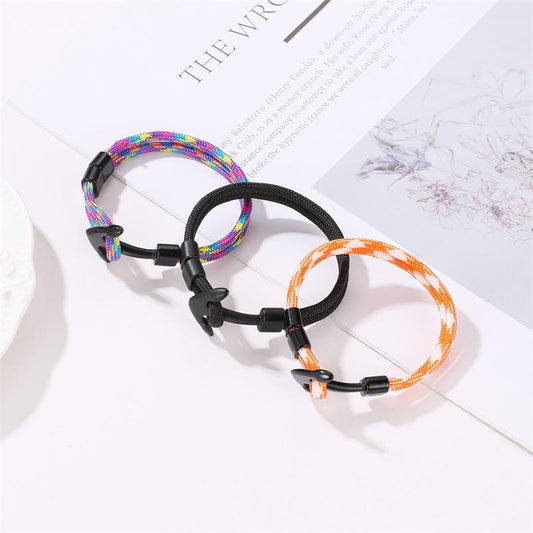 Hand Jewelry Fashion Men's and Women's Polyester Rope Anchor Bracelet Men's Bracelet Trend Jewelry