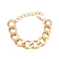 Jewelry Punk Exaggerated Metal Geometric Hollow Hand Decoration Fashion Trend Single Layer Thick Chain Bracelet