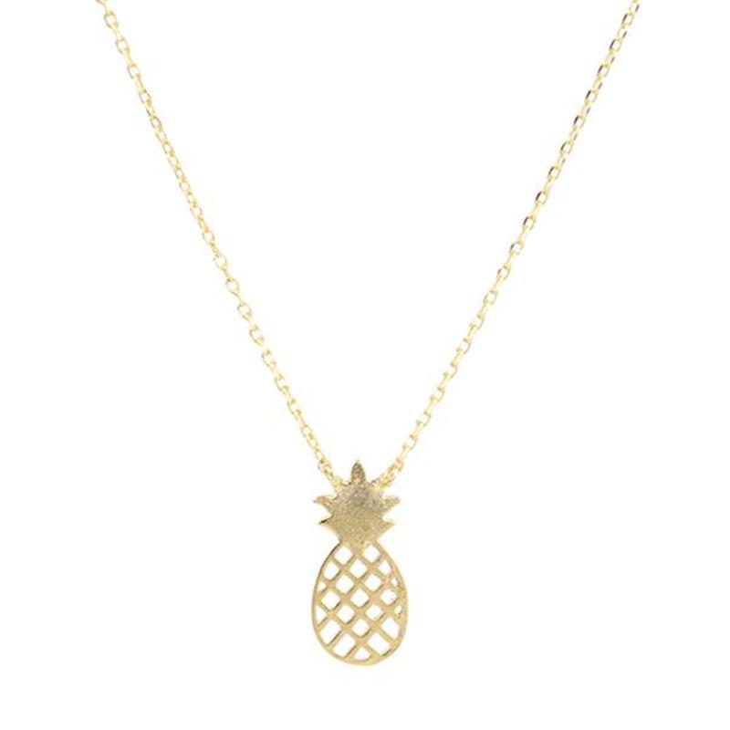 Explosive jewelry hollow pineapple necklace pineapple pendant clavicle chain fruit necklace