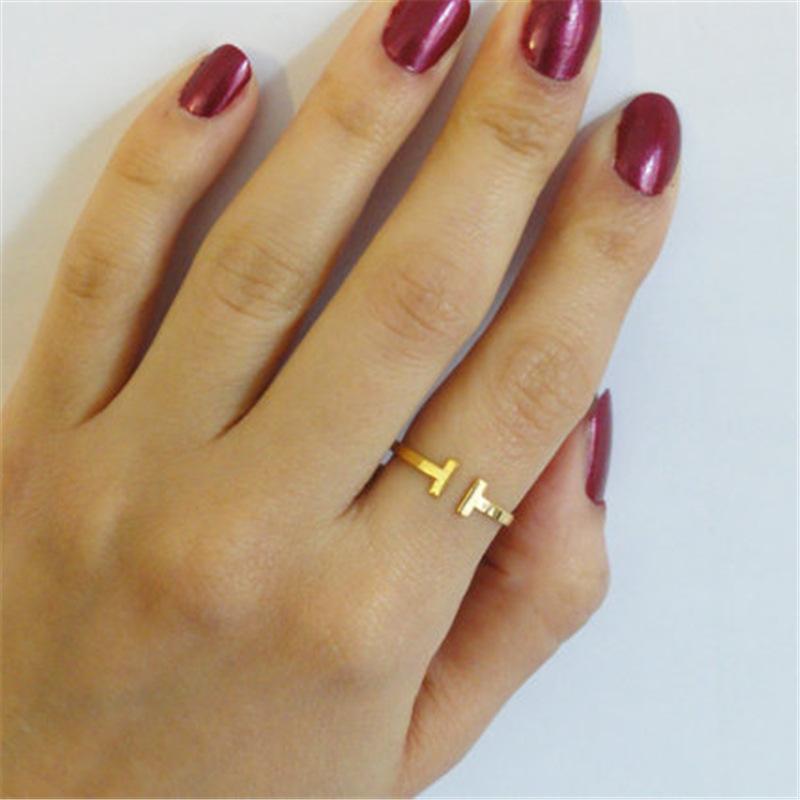 Simple and versatile strip ring fashion explosive ring jewelry adjustable personality jewelry