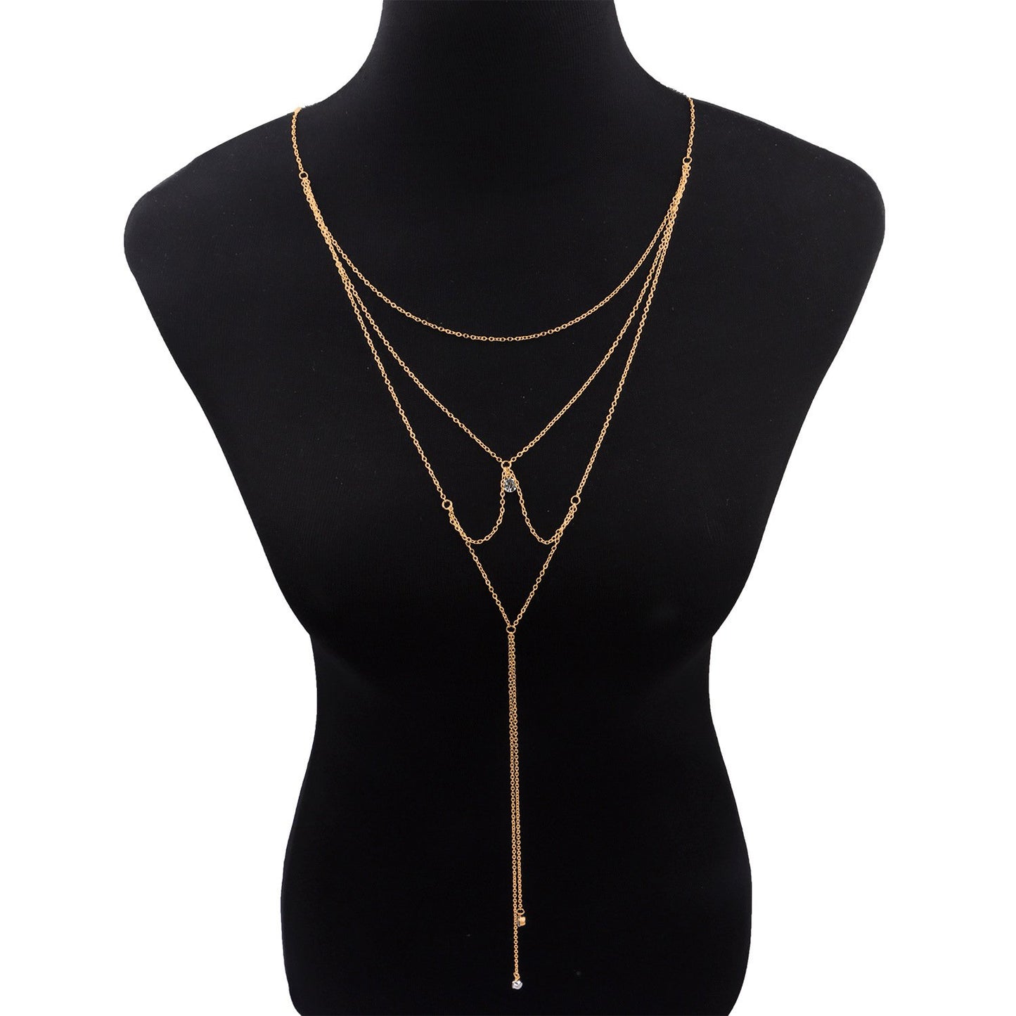 Jewelry Summer Clothes Accessories Fashion Street Shot Ladies Diamond Necklace Body Chain