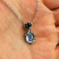 Jewelry Moonstone Pendant Necklace Female Niche Design Summer Accessories Retro Flower Jewelry