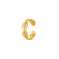 Creative shell fashion personality bamboo strip five-pointed star stainless steel ring open ring versatile fashion women