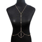 Summer and Autumn Popular Crystal Accessories Body Chain Trend Design Fashion Jewelry
