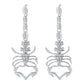 E1824 Exaggerated Dark Geometric Micro-Inlaid Earrings Gothic Creative Scorpion Rhinestone Long Earrings