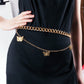 Fashion Metal Hollow Butterfly Thick Waist Chain Pants Chain Trend Men's and Women's Bungee Jeans Pants Chain INS Chain Accessories